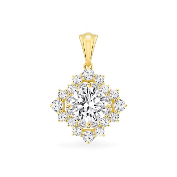 Mặt dây vàng vàng 18K gắn đá CZ DOJI AFPM600169D1CZ1