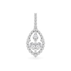 Mặt dây vàng trắng 18K gắn kim cương DOJI AFPR000441D2DA1