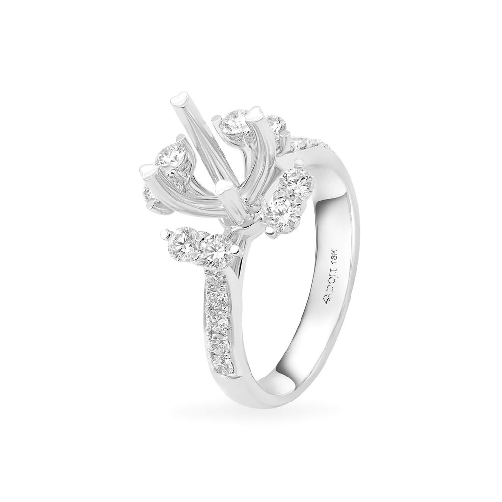 Ổ nhẫn nữ vàng trắng 18K DOJI AFRA000010D2KK1 