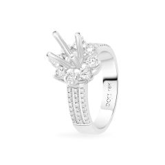 Ổ nhẫn nữ vàng trắng 18K DOJI AFRA000027D2KK1