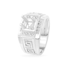 Ổ nhẫn vàng trắng 18K DOJI AFRA000044D2KK1