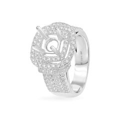 Ổ nhẫn nữ vàng trắng 18K DOJI AFRA000051D2KK1