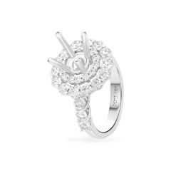 Ổ nhẫn nữ vàng trắng 18K DOJI AFRA000074D2KK1