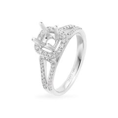 Ổ nhẫn vàng trắng 18K DOJI AFRA000082D2KK1