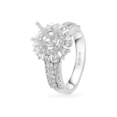 Ổ nhẫn nữ vàng trắng 18K DOJI AFRA000117D2KK1