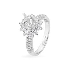 Ổ nhẫn vàng trắng 18K DOJI AFRA000156D2KK1