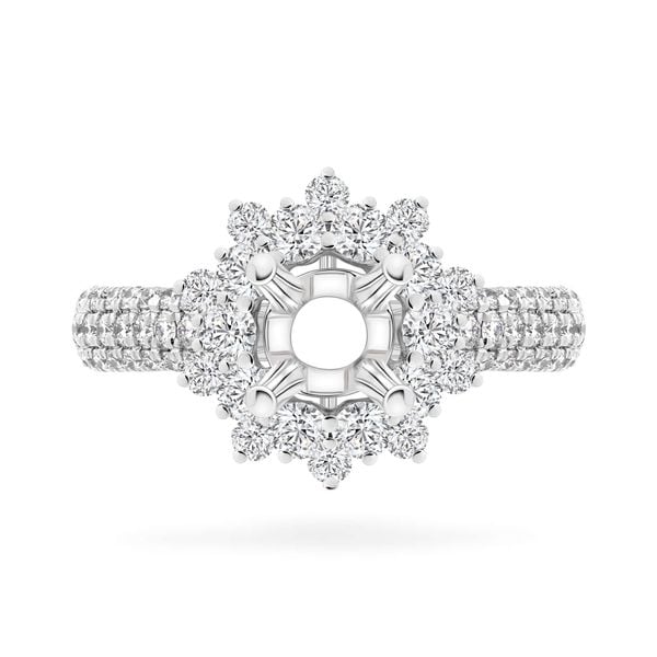 Ổ nhẫn vàng trắng 18K DOJI AFRA000156D2KK1