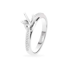 Ổ nhẫn vàng trắng 18K DOJI AFRA000202D2KK1