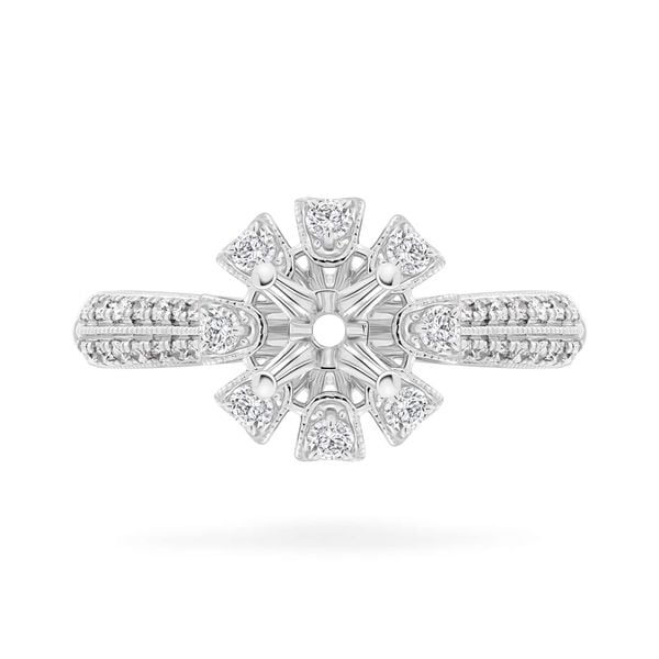 Ổ nhẫn vàng trắng 18K DOJI AFRA000290D2KK1