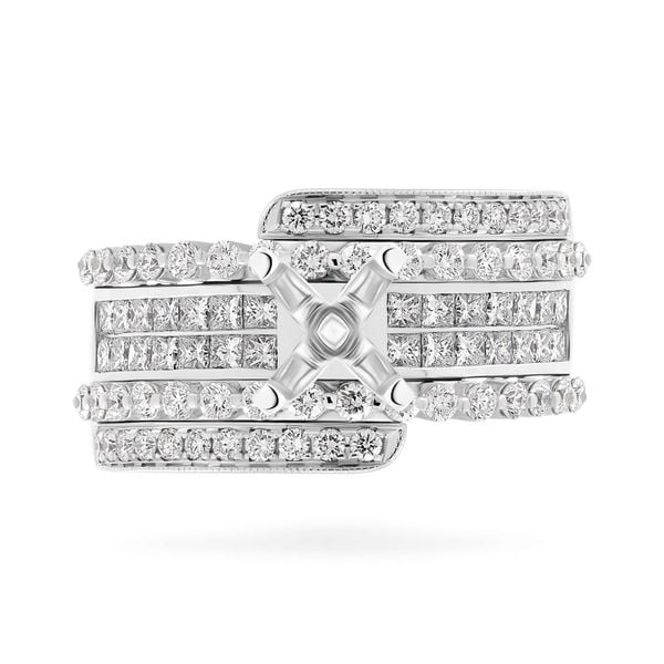 Ổ nhẫn vàng trắng 18K DOJI AFRA000304D2KK1