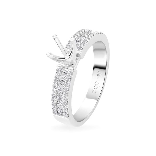 Ổ nhẫn vàng trắng 18K DOJI AFRA000017D2KK1