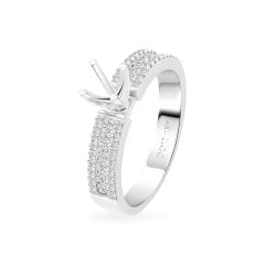 Ổ nhẫn vàng trắng 18K DOJI AFRA000017D2KK1