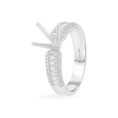 Ổ nhẫn nữ vàng trắng 18K DOJI AFRA100096D2KK1