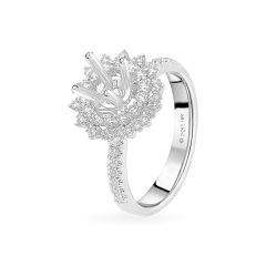 Ổ nhẫn nữ vàng trắng 18K DOJI AFRA100122D2KK1