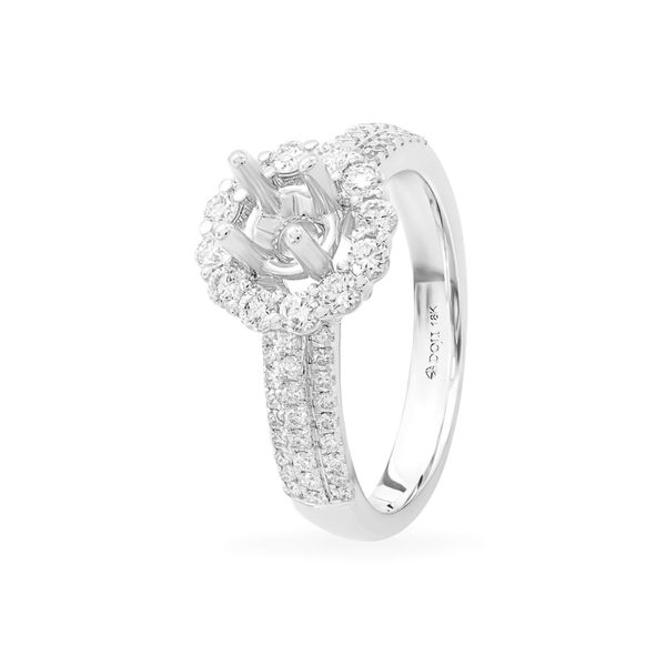 Ổ nhẫn nữ vàng trắng 18K DOJI AFRA100128D2KK1