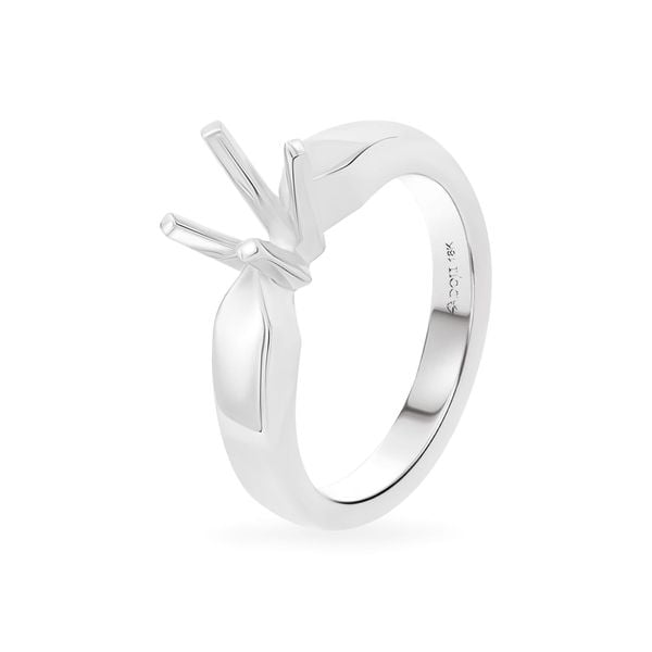 Ổ nhẫn nữ vàng trắng 18K DOJI AFRA100172D2KK1