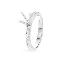 Ổ nhẫn nữ vàng trắng 18K DOJI AFRA100367D2KK1