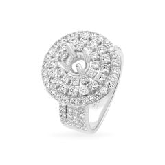 Ổ nhẫn vàng trắng 18K DOJI AFRA000484D2KK1