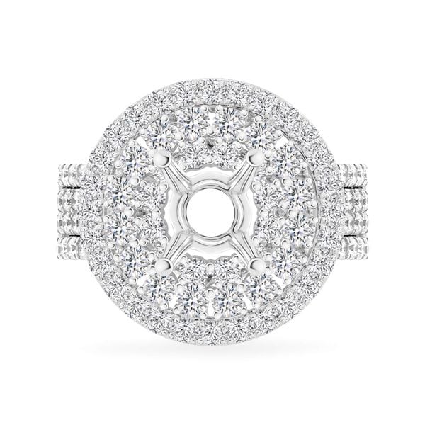 Ổ nhẫn vàng trắng 18K DOJI AFRA000484D2KK1