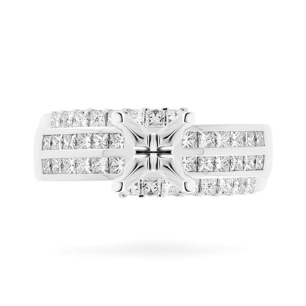 Ổ nhẫn vàng trắng 18K DOJI AFRA000127D2KK1