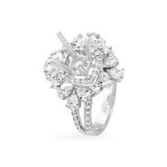 Ổ nhẫn vàng trắng 18K DOJI AFRA000123D2KK1