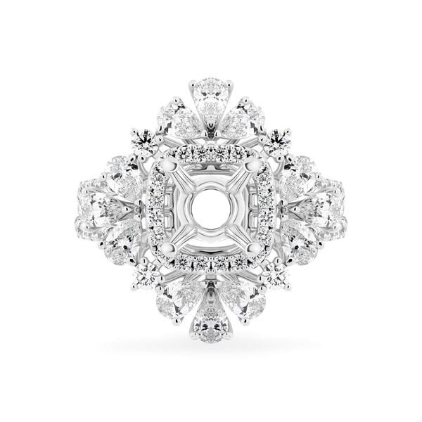 Ổ nhẫn vàng trắng 18K DOJI AFRA000123D2KK1
