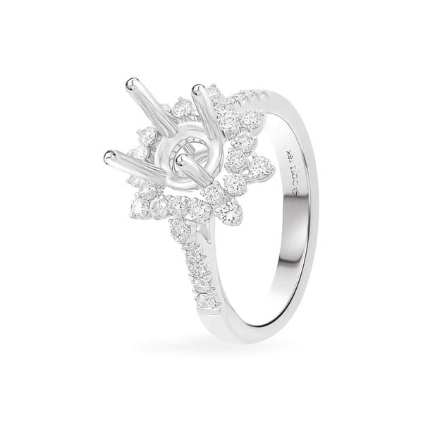 Ổ nhẫn nữ vàng trắng 18K DOJI AFRA300240D2KK1