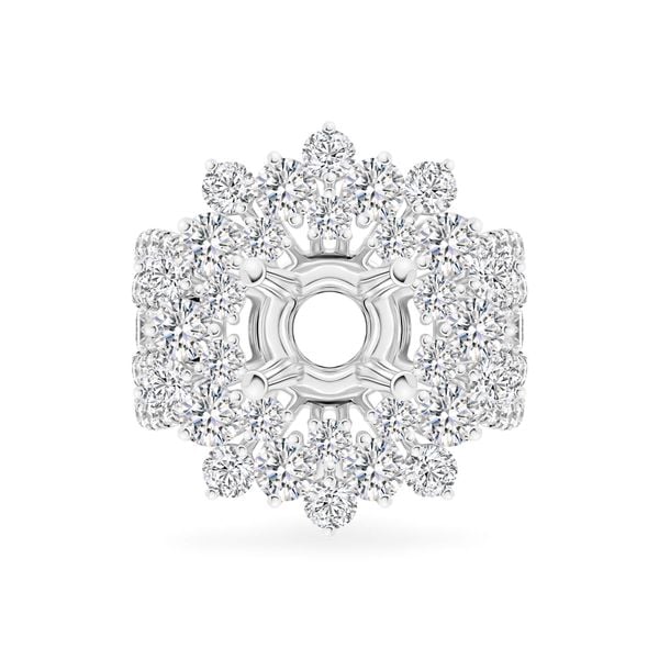 Ổ nhẫn vàng trắng 18K DOJI AFRA000221D2KK1