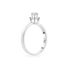 Nhẫn vàng trắng 14K gắn kim cương DOJI AFRB002512F2HA1