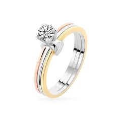 Nhẫn vàng 14K gắn kim cương DOJI AFRB100099F7HA1