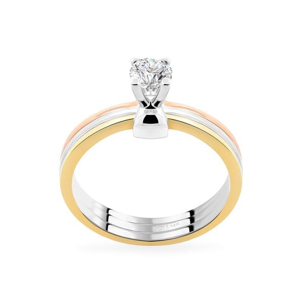 Nhẫn vàng 14K gắn kim cương DOJI AFRB100099F7HA1