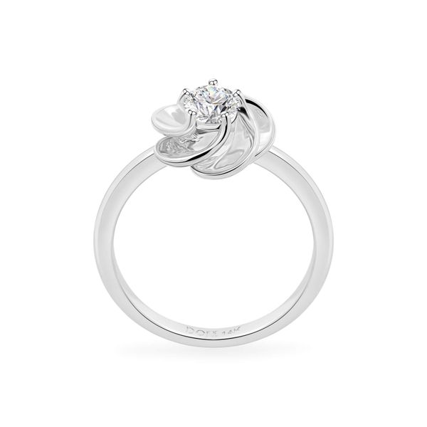 Nhẫn vàng trắng 14K gắn kim cương DOJI AFRB100458F2HA1