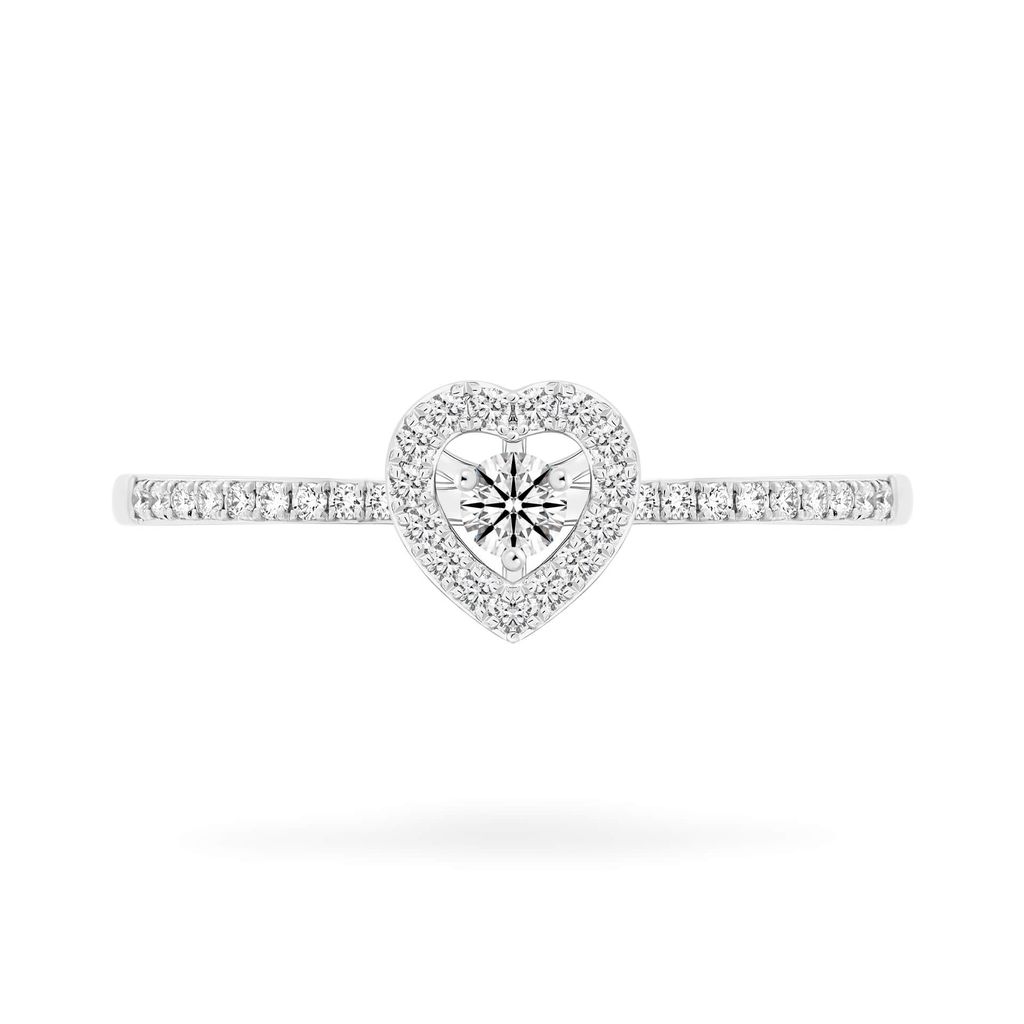 Nhẫn vàng trắng 14K gắn kim cương DOJI AFRB902529F2HA1 