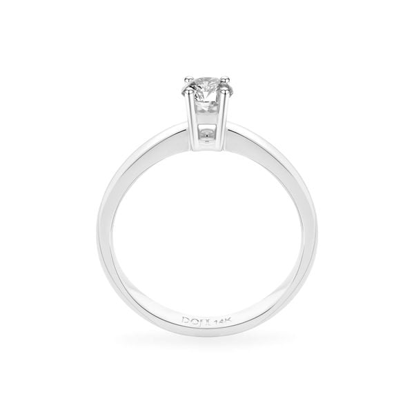 Nhẫn đính hôn vàng trắng 14K gắn kim cương DOJI AFRE000020F2NN1