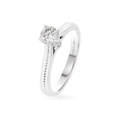 Nhẫn đính hôn vàng trắng 14K gắn kim cương DOJI AFRE000055F2NN1