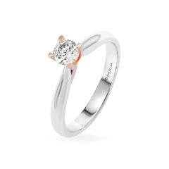 Nhẫn đính hôn vàng 14K gắn kim cương DOJI AFRE000082F6NN1