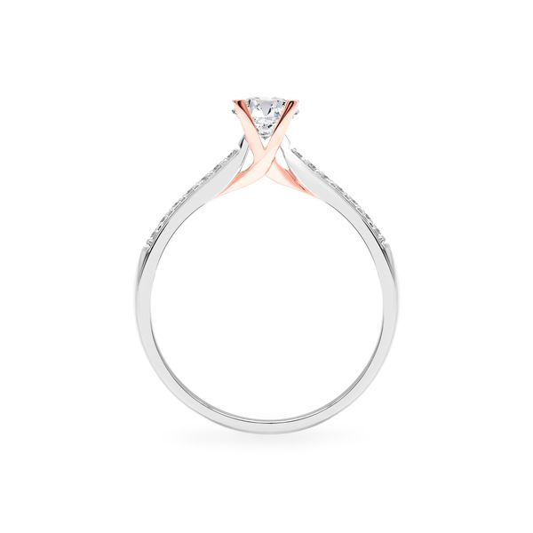 Nhẫn đính hôn vàng 14K gắn kim cương DOJI AFRE000084F6NN1