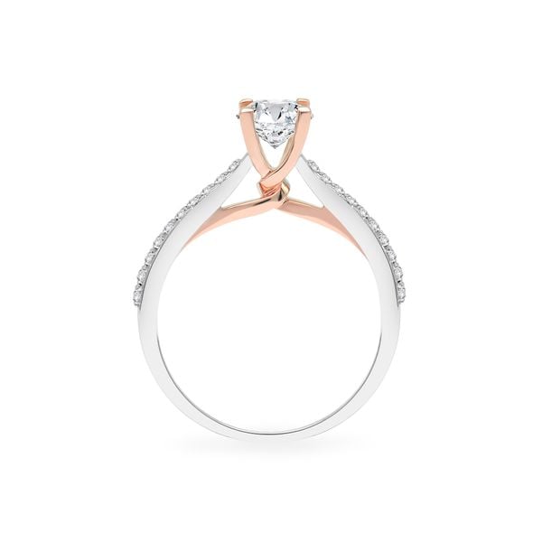 Nhẫn đính hôn vàng 14K gắn kim cương DOJI AFRE000085F6NN1