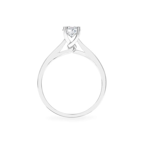 Nhẫn đính hôn vàng trắng 14K gắn kim cương DOJI AFRE000086F2NN1