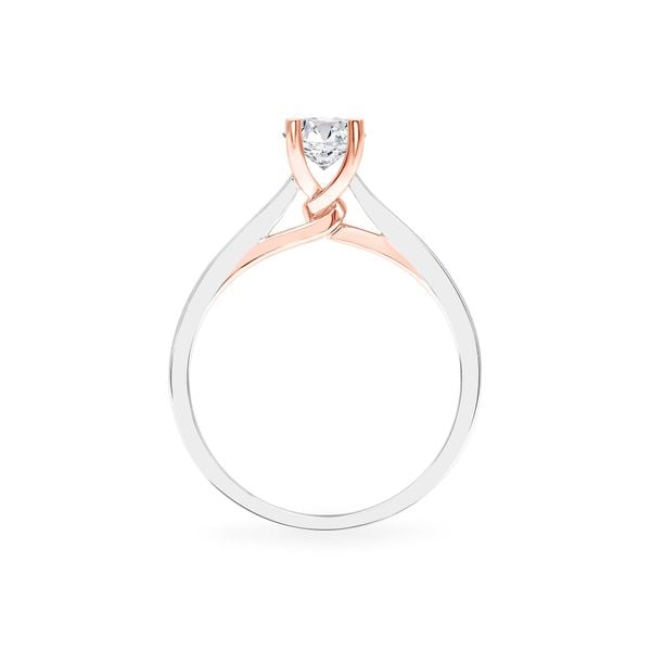 Nhẫn đính hôn vàng 14K gắn kim cương DOJI AFRE000086F6NN1