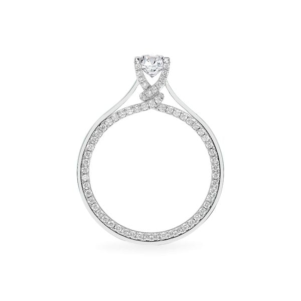 Nhẫn đính hôn vàng trắng 14K gắn kim cương DOJI AFRE000088F2NN1