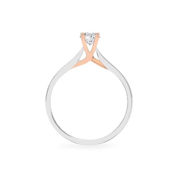 Nhẫn đính hôn vàng 14K gắn kim cương DOJI AFRE000090F6NN1