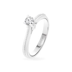 Nhẫn đính hôn vàng trắng 14K gắn kim cương DOJI AFRE010006F2NN1