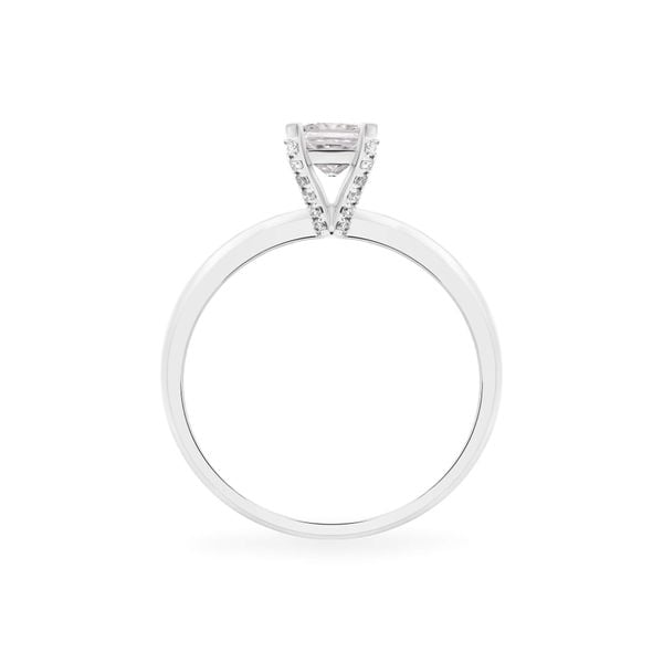 Nhẫn đính hôn vàng trắng 14K gắn kim cương DOJI AFRE000115F2NN1