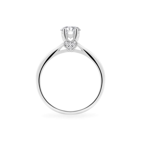 Nhẫn đính hôn vàng trắng 14K gắn kim cương DOJI AFRE000111F2NN1