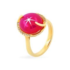 Nhẫn vàng vàng 14K gắn đá ruby DOJI AFRH000504F1RU1