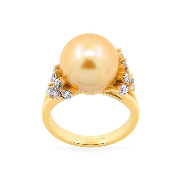 Nhẫn vàng vàng 18K gắn ngọc trai DOJI AFRI002565D1SS1