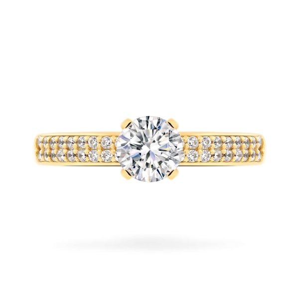 Nhẫn vàng vàng 14K gắn đá CZ DOJI AFRJ000012F1CZ1