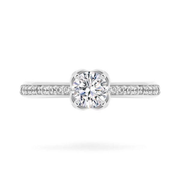 Nhẫn vàng trắng 14K gắn đá CZ DOJI AFRJ000047F2CZ1