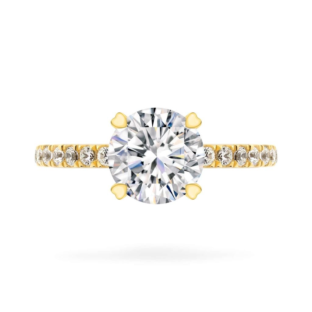 Nhẫn vàng vàng 14K gắn đá CZ DOJI AFRJ000048F1CZ1 